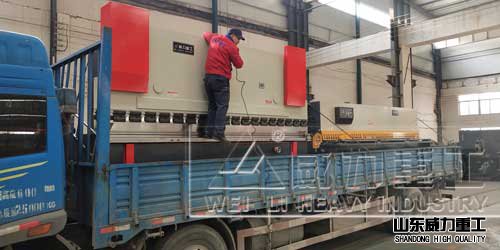 杭州100吨4米液压折弯机4x4米剪板机发货